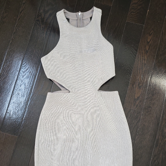 Express Size 0 silver cocktail dress - Picture 2 of 5